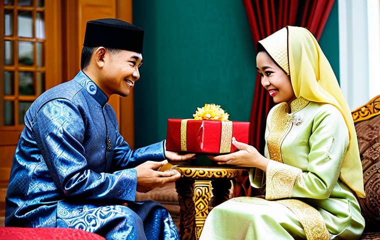 브루나이 결혼 풍습 - **

"Majlis Istiadat Bersuruh Diri: A formal proposal ceremony in Brunei. The groom's family elders,...