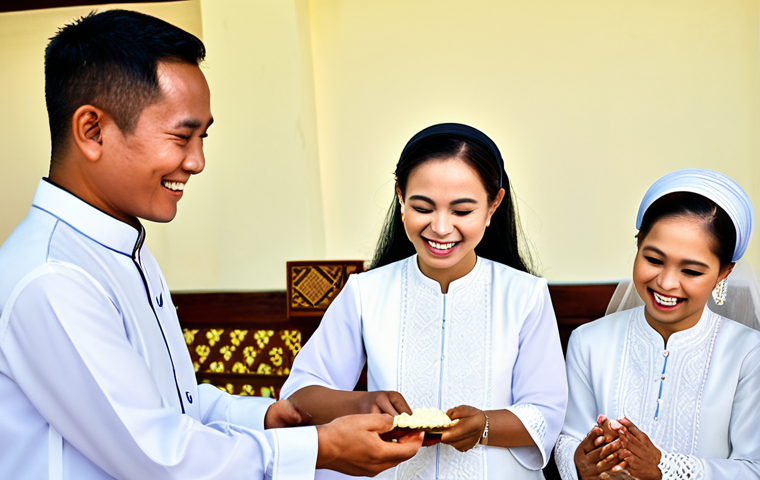 브루나이 결혼 풍습 - **

"Majlis Istiadat Bersuruh Diri: A formal proposal ceremony in Brunei. The groom's family elders,...