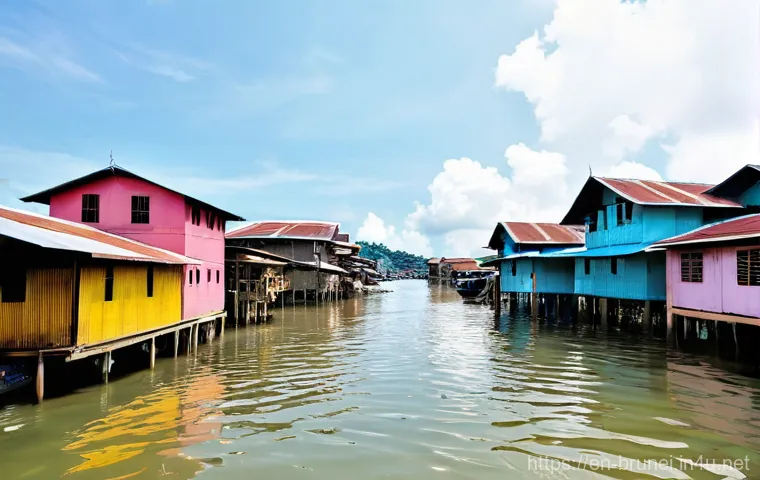 브루나이 최고의 스팟 - Golden Grandeur at Sunset: Sultan Omar Ali Saifuddien Mosque**

"A stunning wide-angle shot of the S...