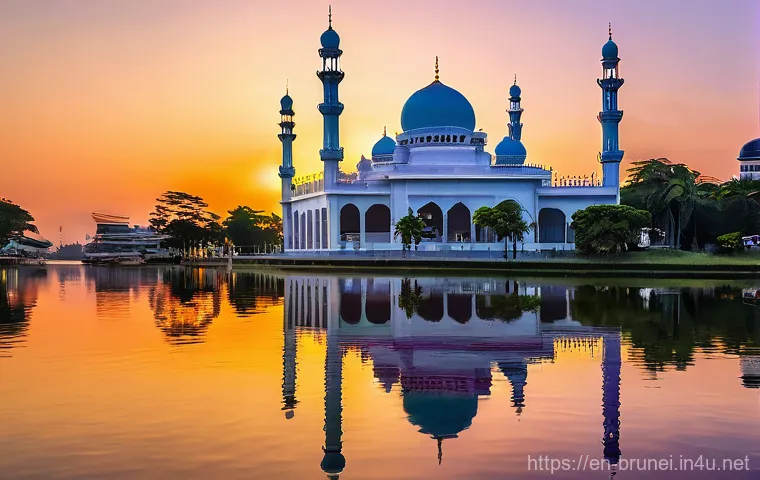 브루나이 무슬림 관광 가이드 - **Bruneian Culinary Delights at Gadong Night Market:**
    A vibrant, bustling scene at the Gadong N...