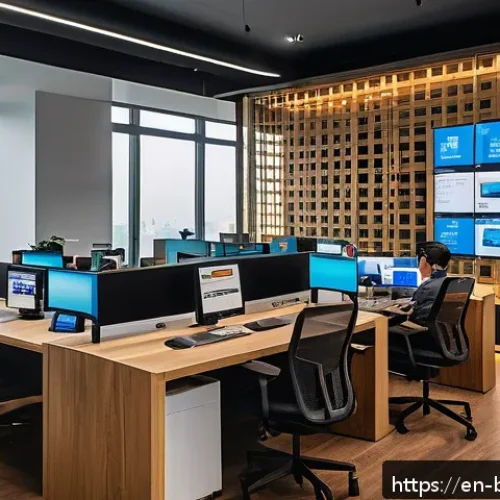 브루나이에서의 스타트업 기회 - A vibrant, modern fintech startup office in Southeast Asia, featuring a diverse team of young profes...